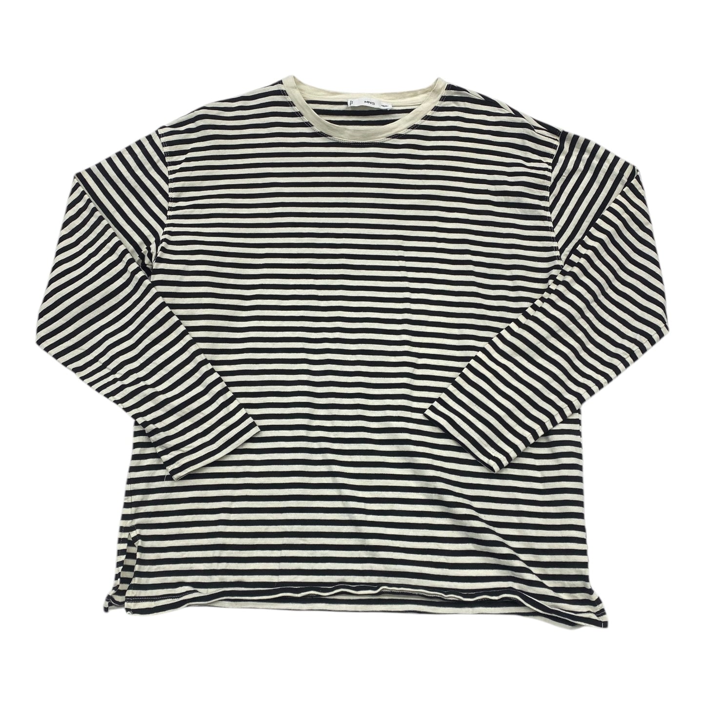 Top Long Sleeve By Mng In Black & White, Size: L