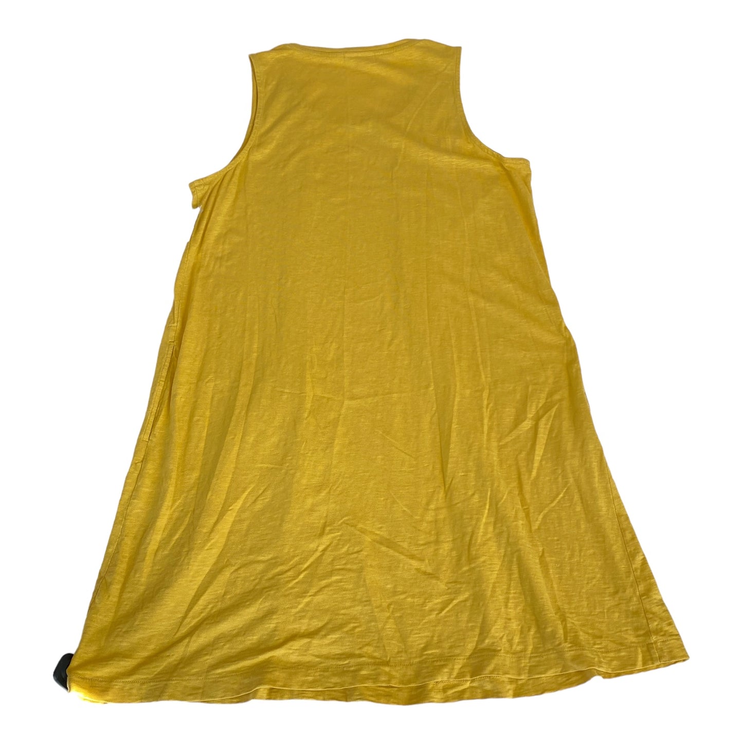 Yellow Dress Casual Midi J. Jill, Size L