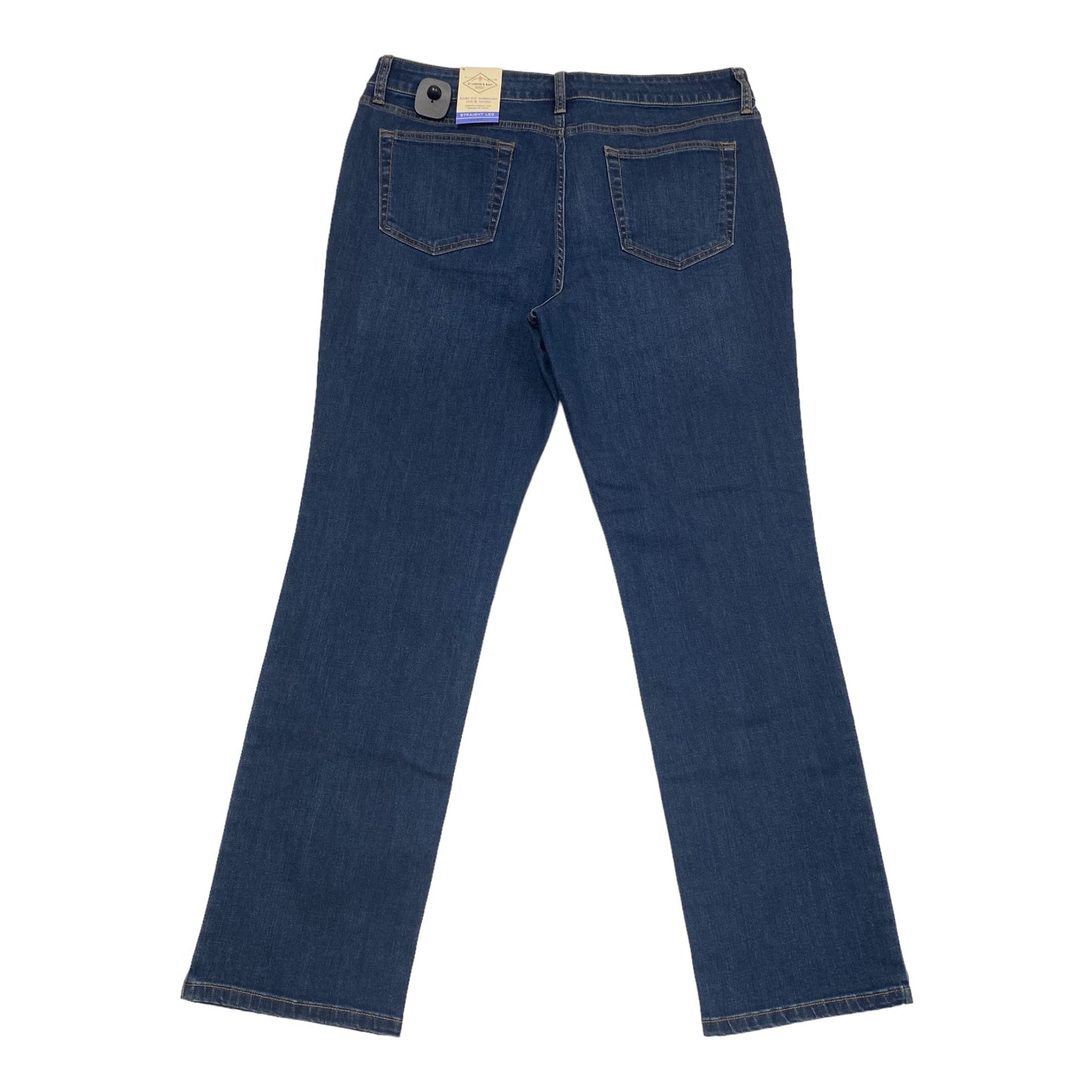 Blue Denim Jeans Straight St Johns Bay, Size 16