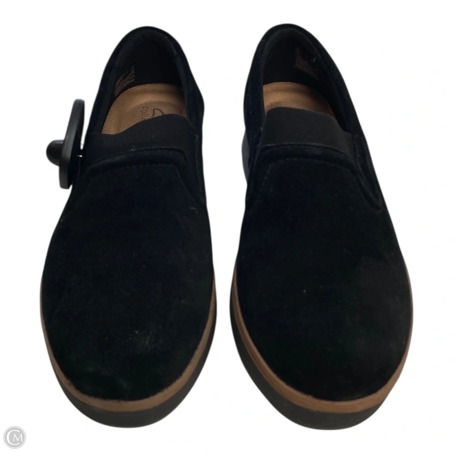 Shoes Flats By Clarks In Black, Size: 7