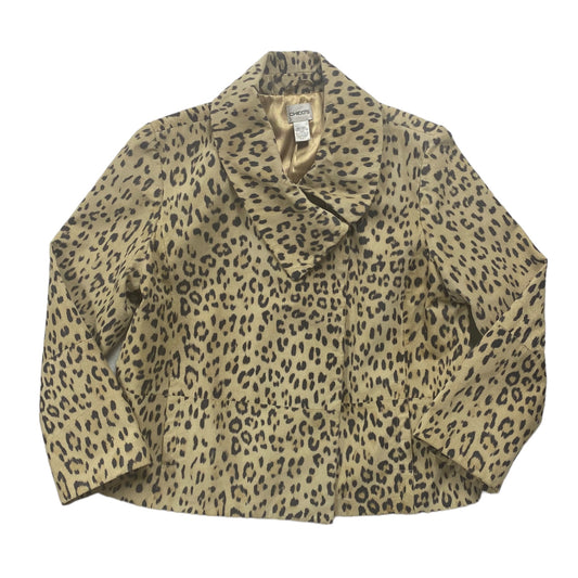 Animal Print Jacket Leather Chicos, Size L