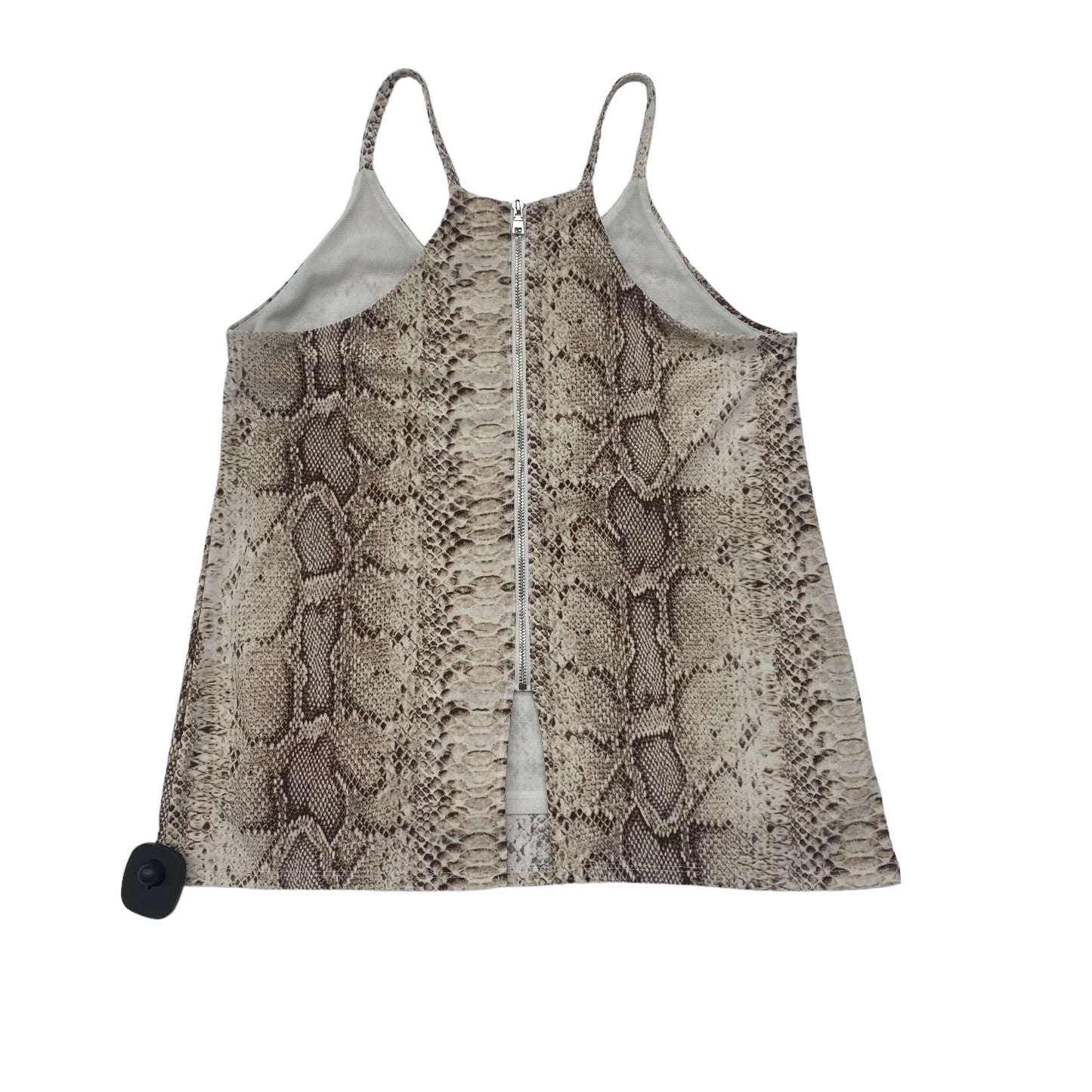 Snakeskin Print Top Sleeveless Bar Iii, Size Xs