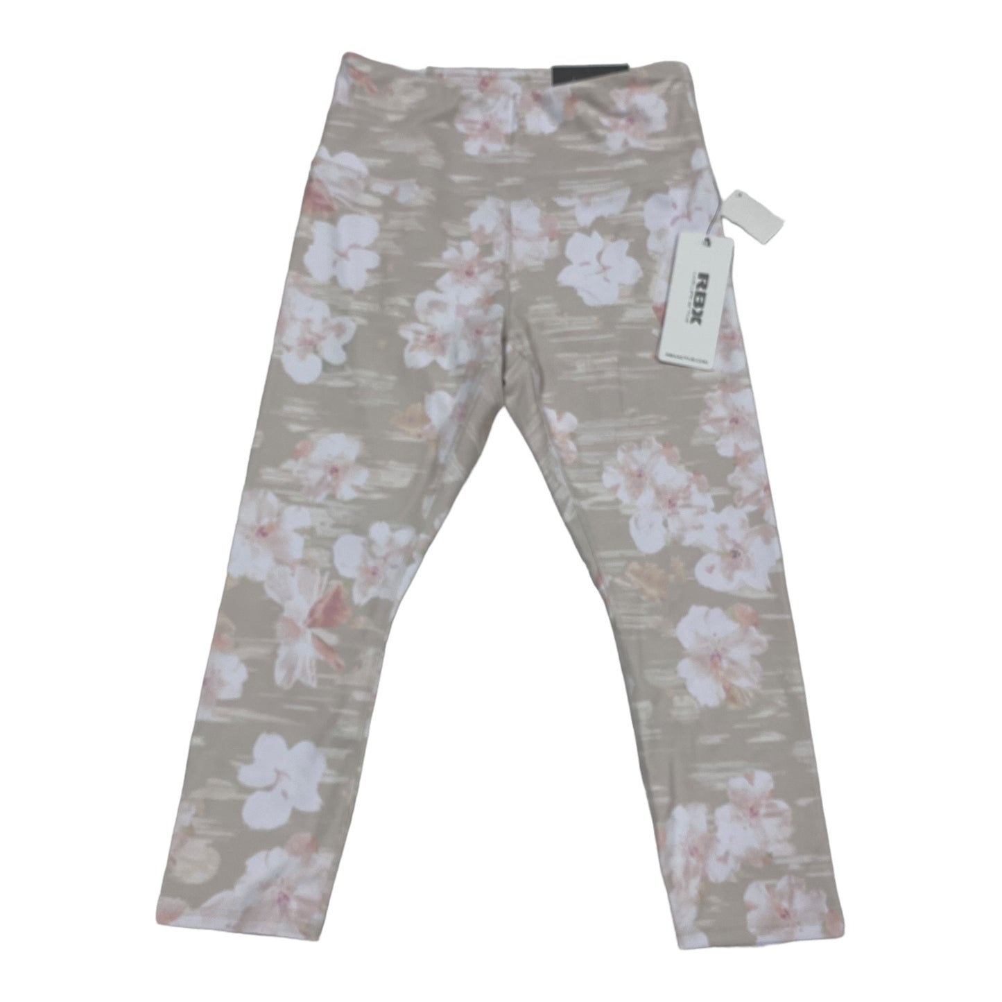 Floral Print Athletic Capris Rbx, Size M