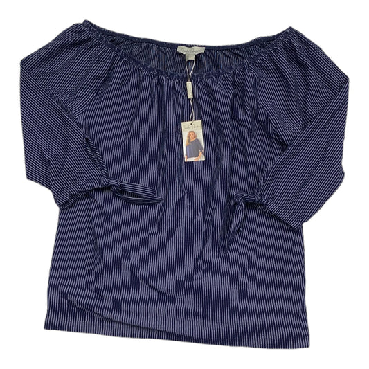 Navy Top Short Sleeve Charlie Paige, Size L