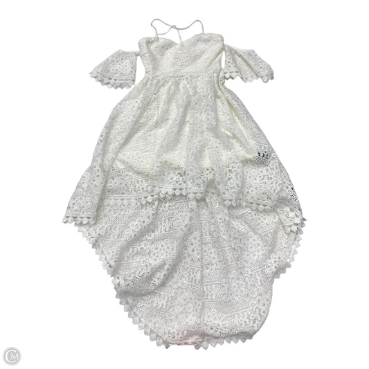 Dress Casual Midi By Two Sisters In White, Size: 4