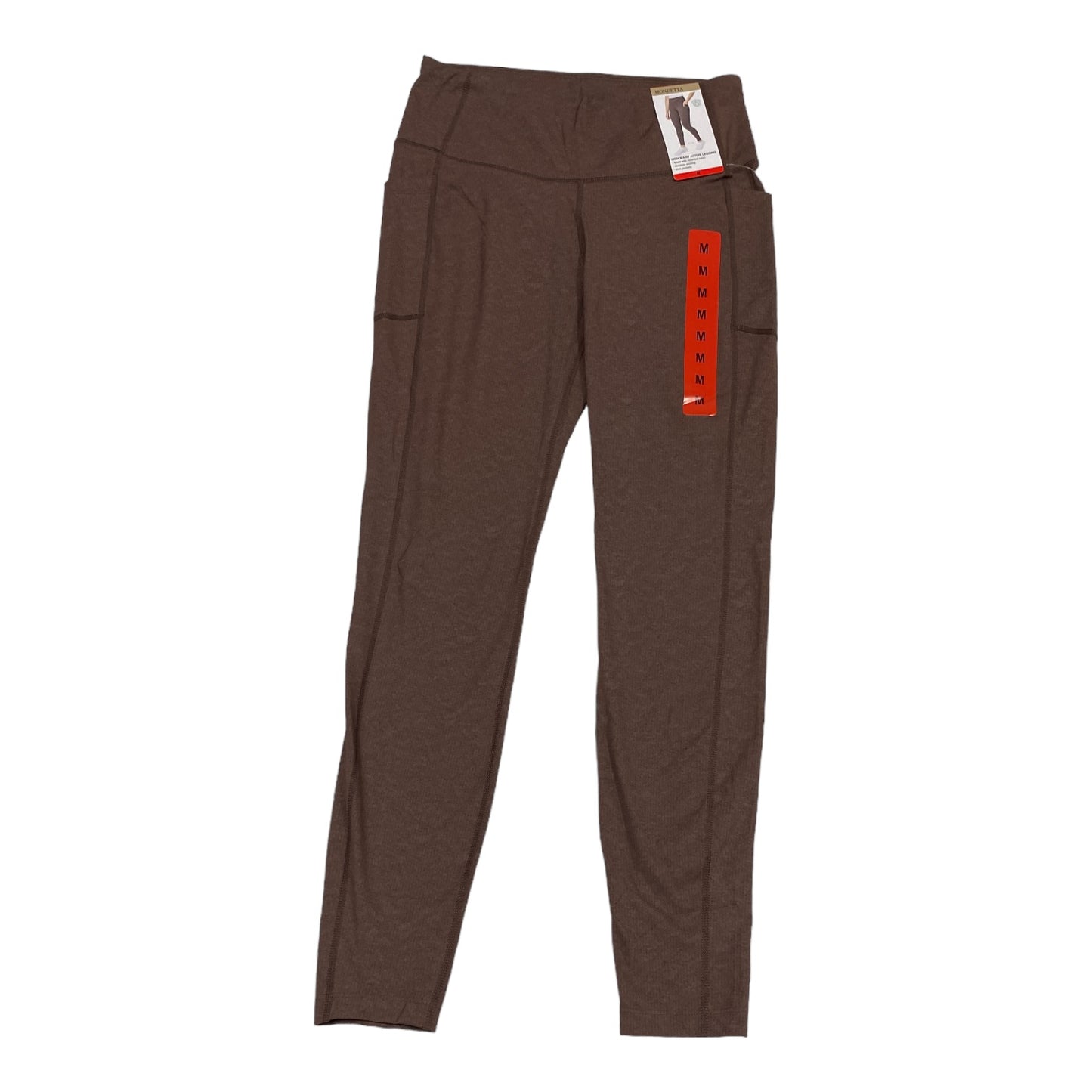 Athletic Leggings By Mondetta In Brown, Size: M