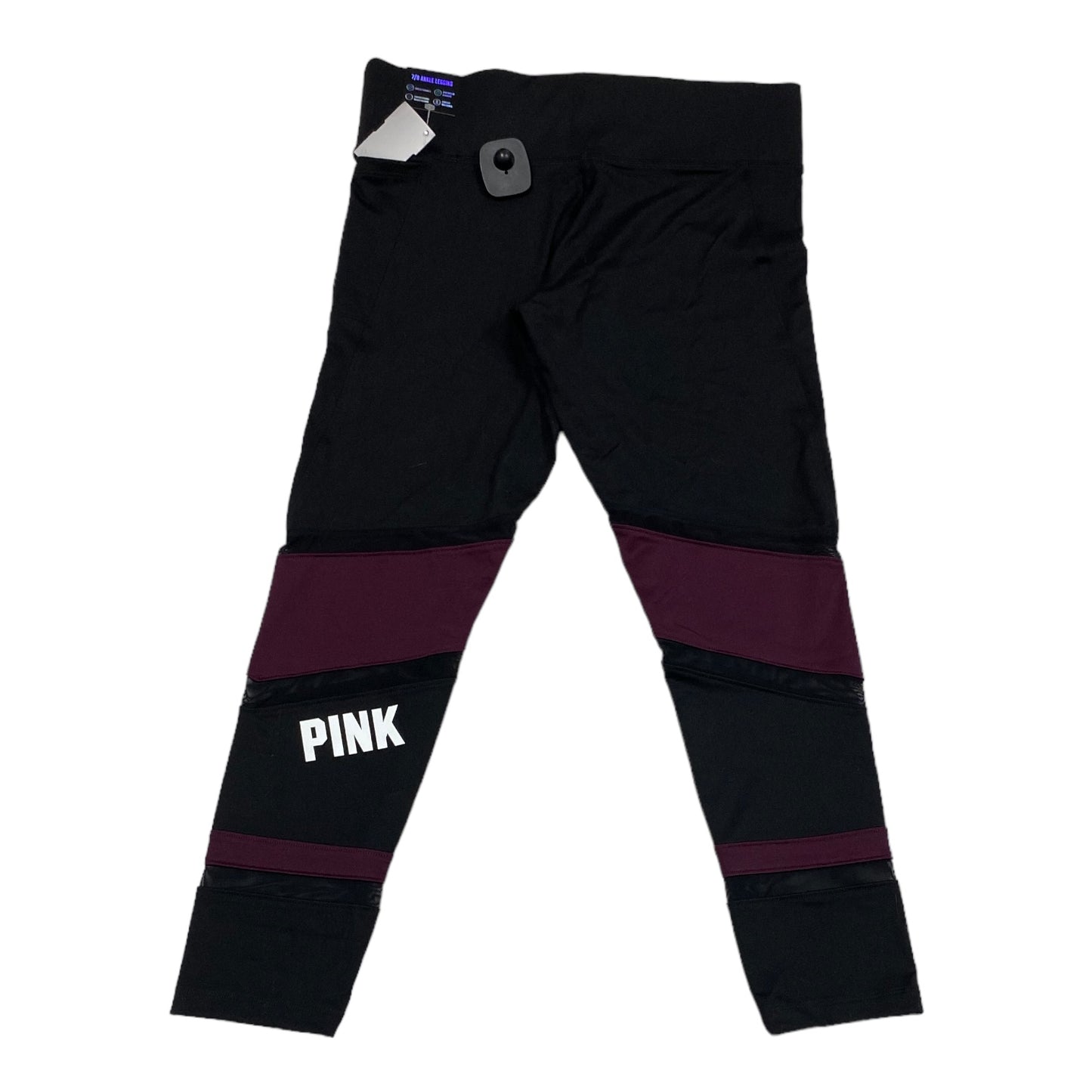 Athletic Leggings By Pink In Black & Purple, Size: M