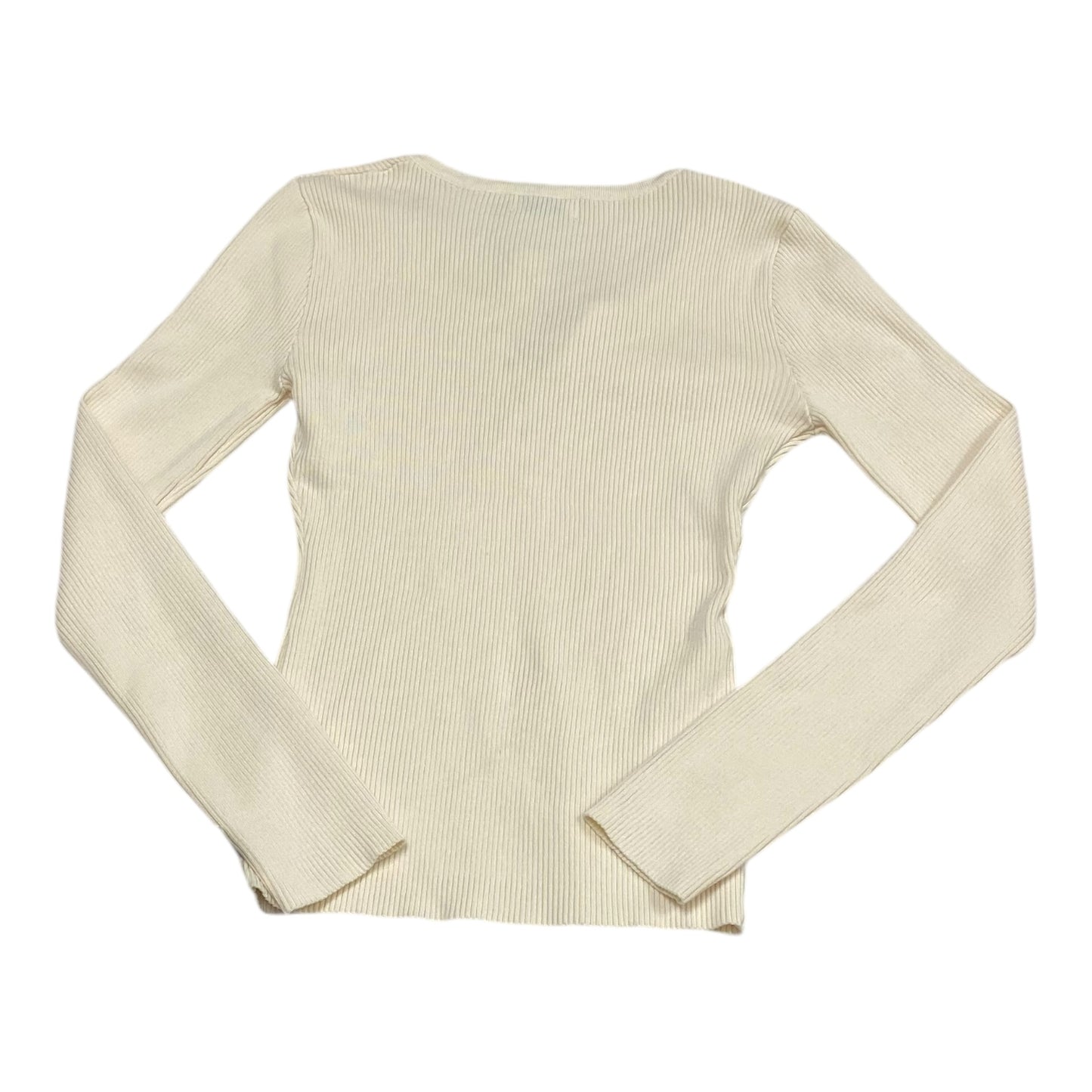 Top Long Sleeve By The Workshop In Beige, Size: L