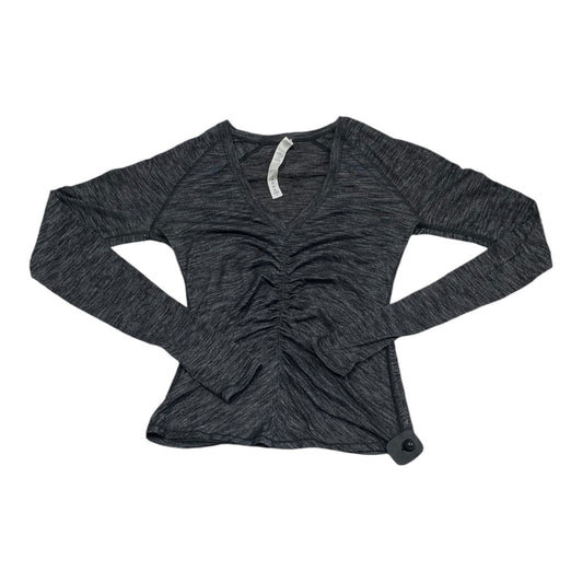 Athletic Top Long Sleeve Crewneck By Lululemon In Grey, Size: 6