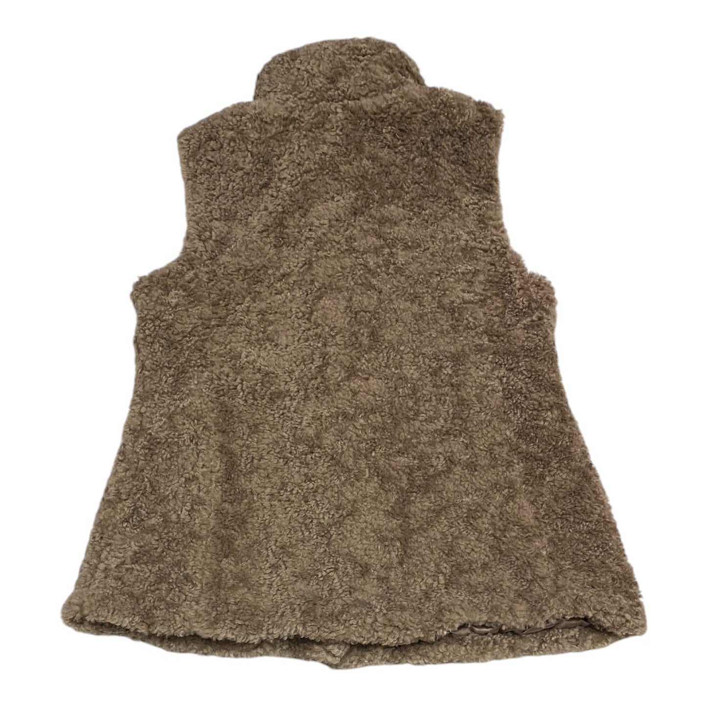 Vest Faux Fur & Sherpa By Gallery In Taupe, Size: L