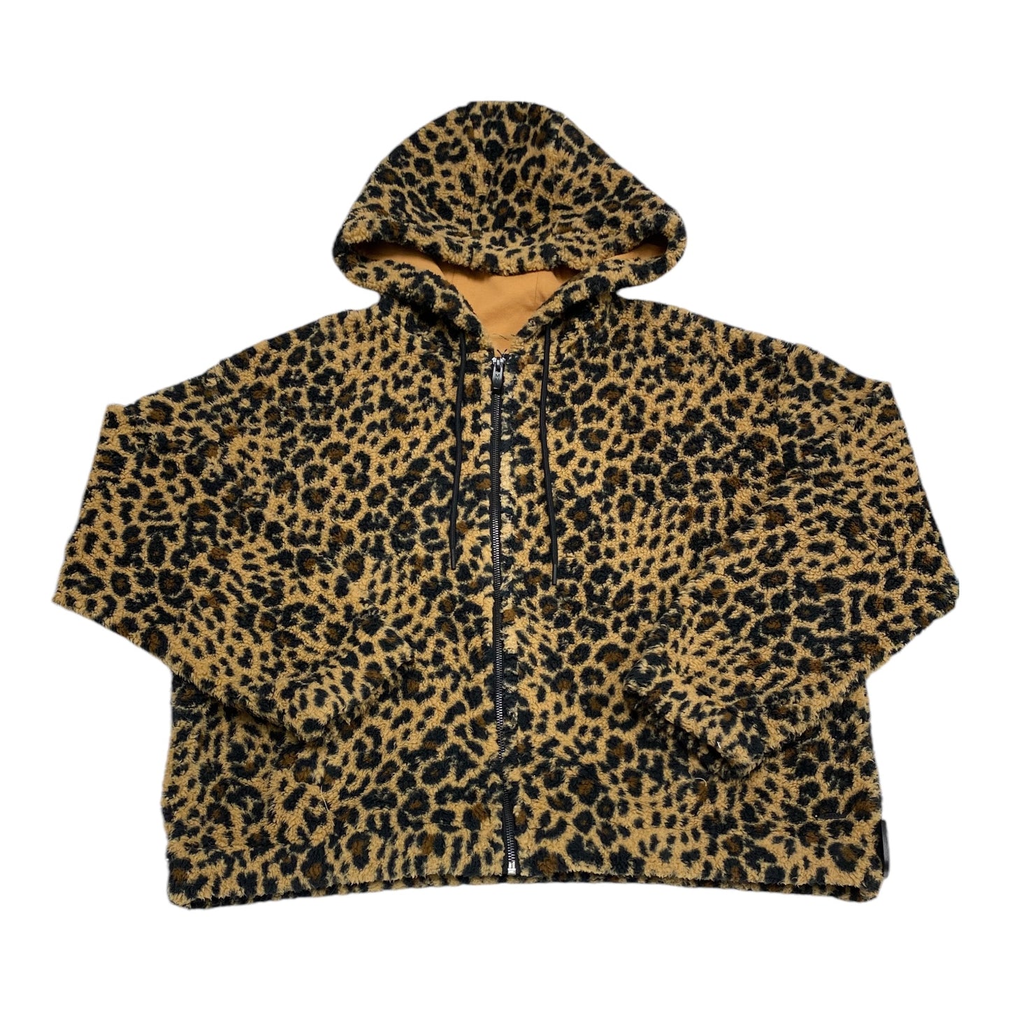 Jacket Faux Fur & Sherpa By Marc New York In Animal Print, Size: L