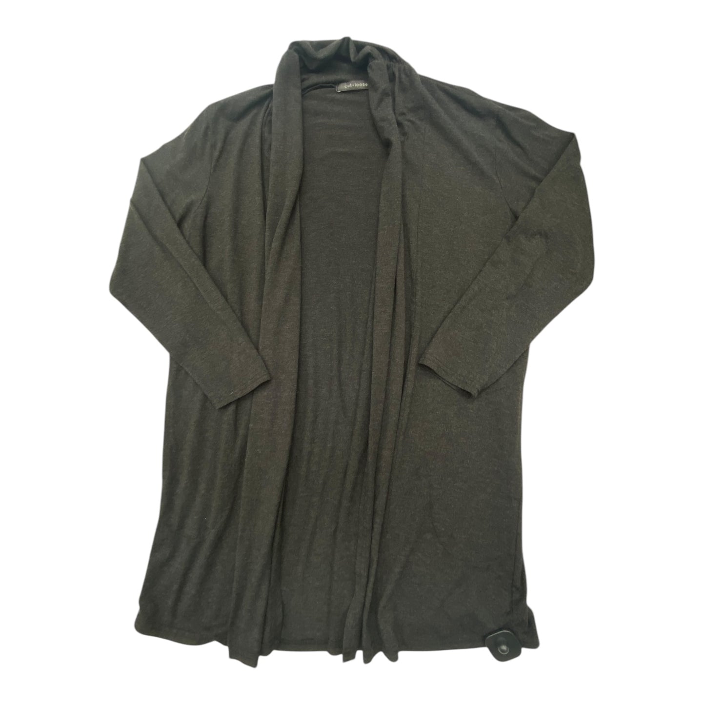 Cardigan By Cut Loose In Grey, Size: L