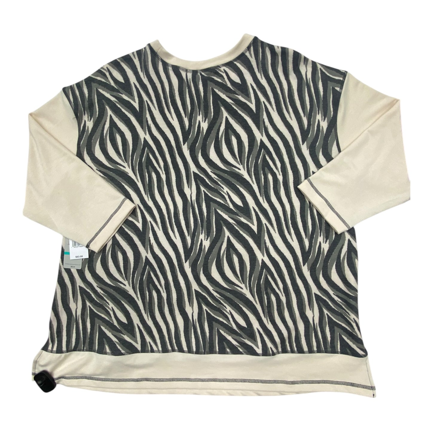 Top Long Sleeve By Multiples In Animal Print, Size: 0x