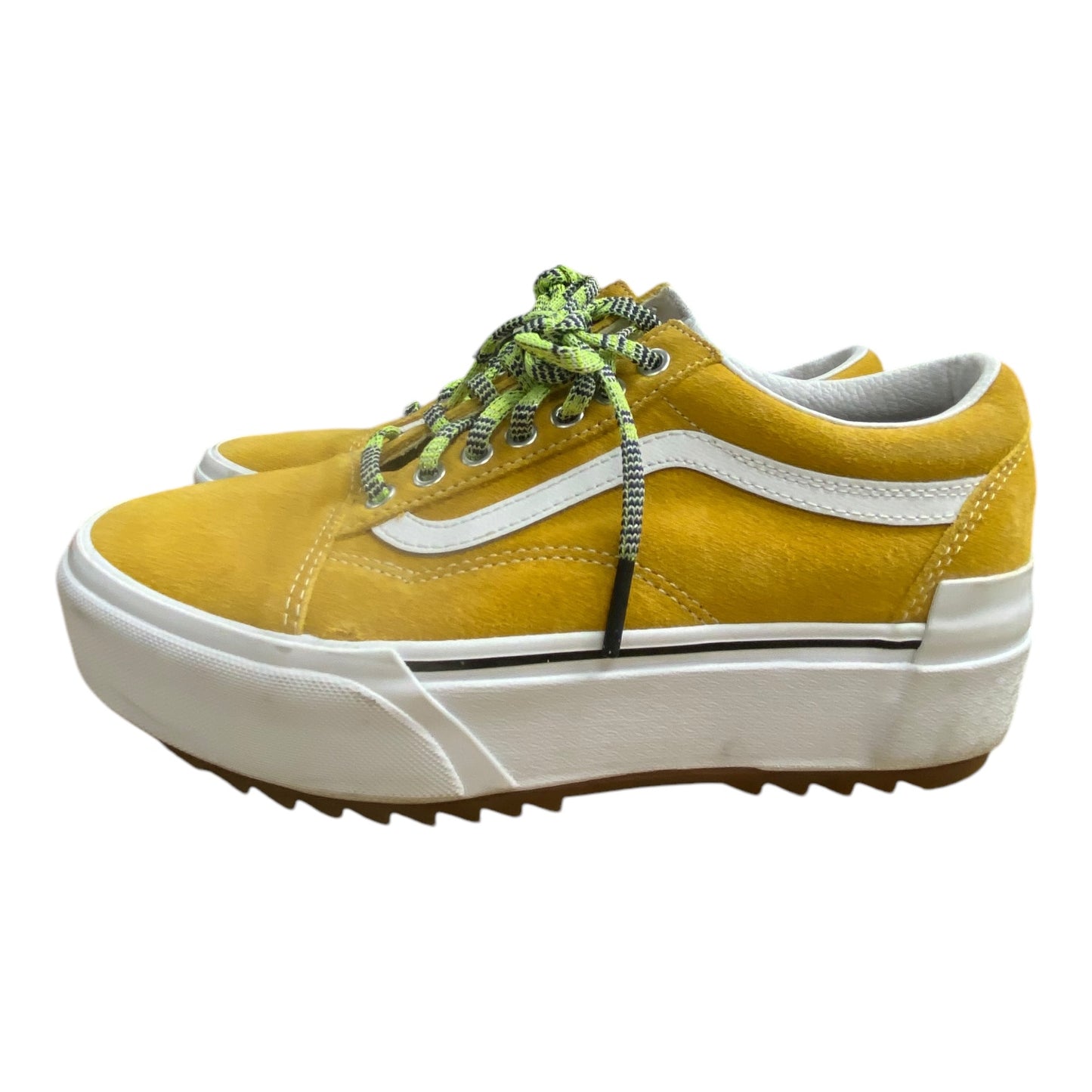 Shoes Sneakers Platform By Vans In Yellow, Size: 10