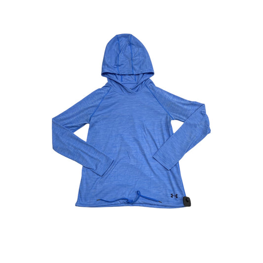 Athletic Sweatshirt Hoodie By Under Armour In Blue, Size: S