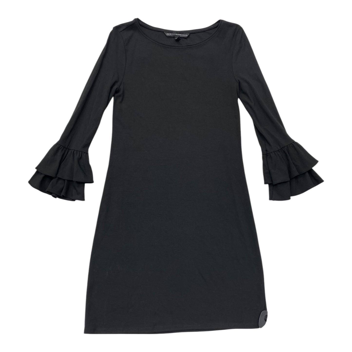 Dress Casual Midi By White House Black Market In Black, Size: Xxs