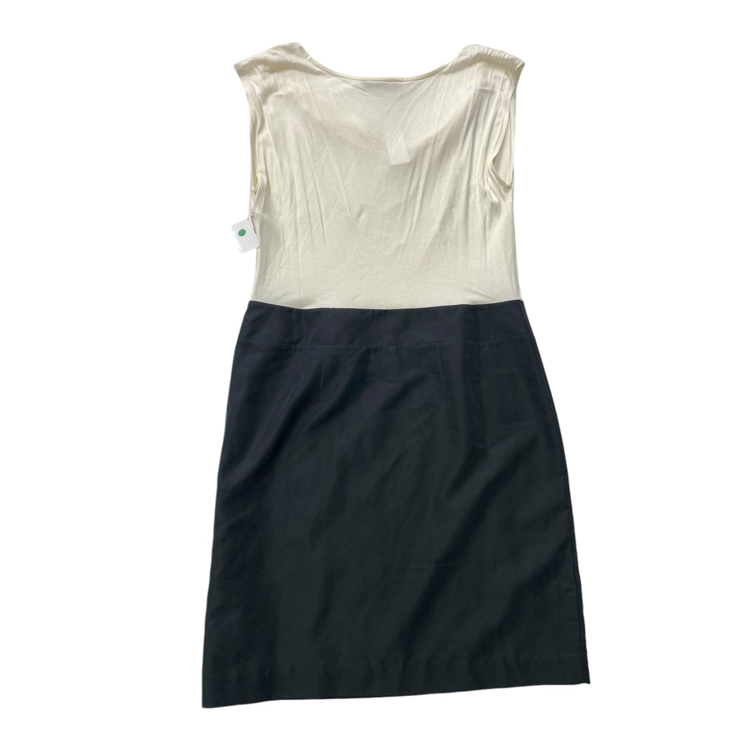 Dress Casual Midi By Loft In Black & Cream, Size: L