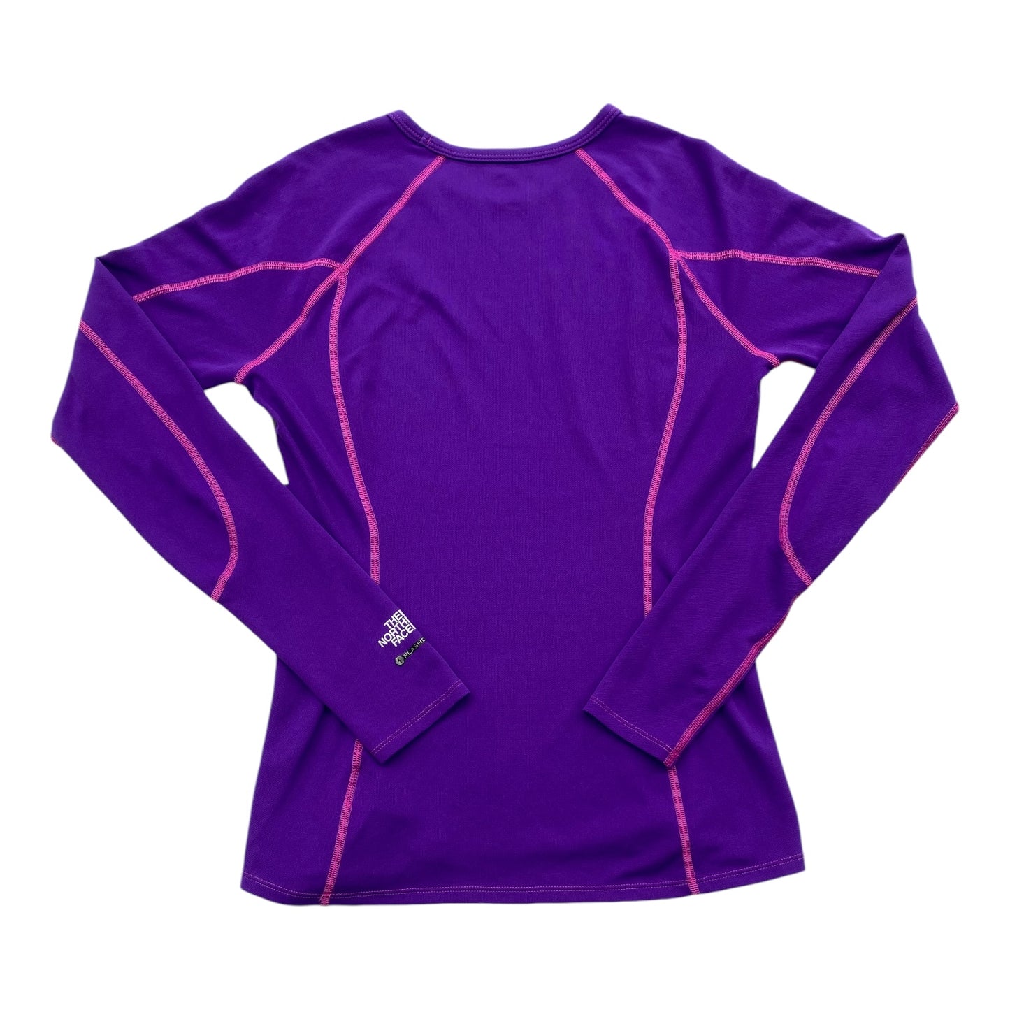 Athletic Top Long Sleeve Crewneck By The North Face In Pink & Purple, Size: Sp