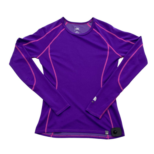 Athletic Top Long Sleeve Crewneck By The North Face In Pink & Purple, Size: Sp