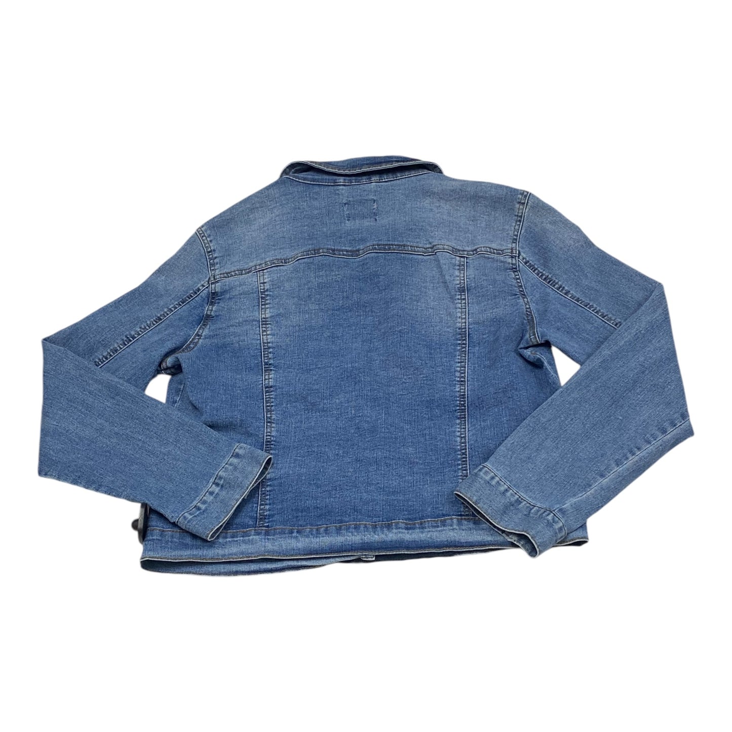 Jacket Denim By Curve Appeal In Blue Denim, Size: L