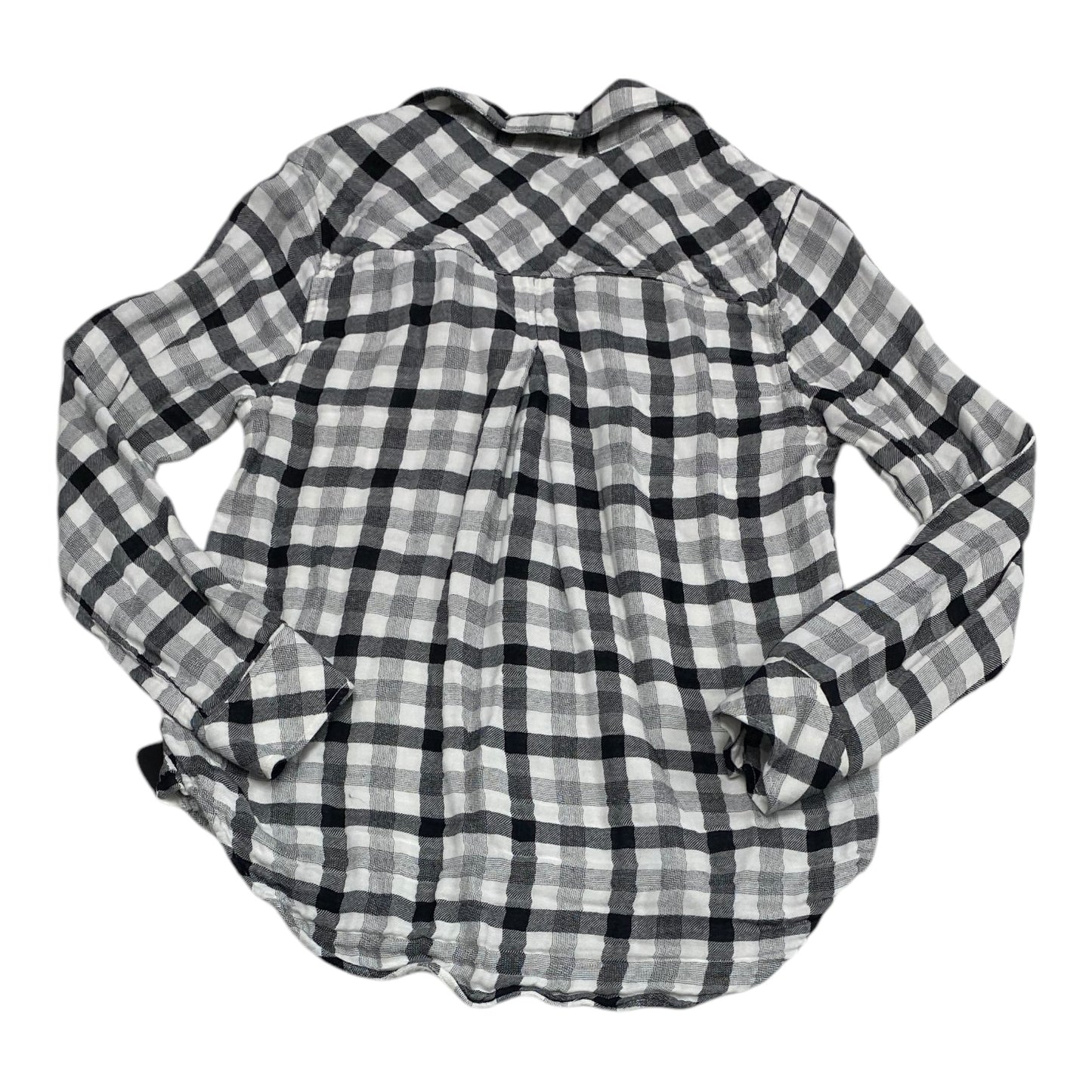 Top Long Sleeve By Cloth & Stone In Black & White, Size: S