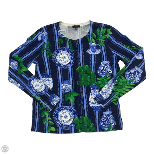 Sweater By Talbots In Blue & Green, Size: Sp