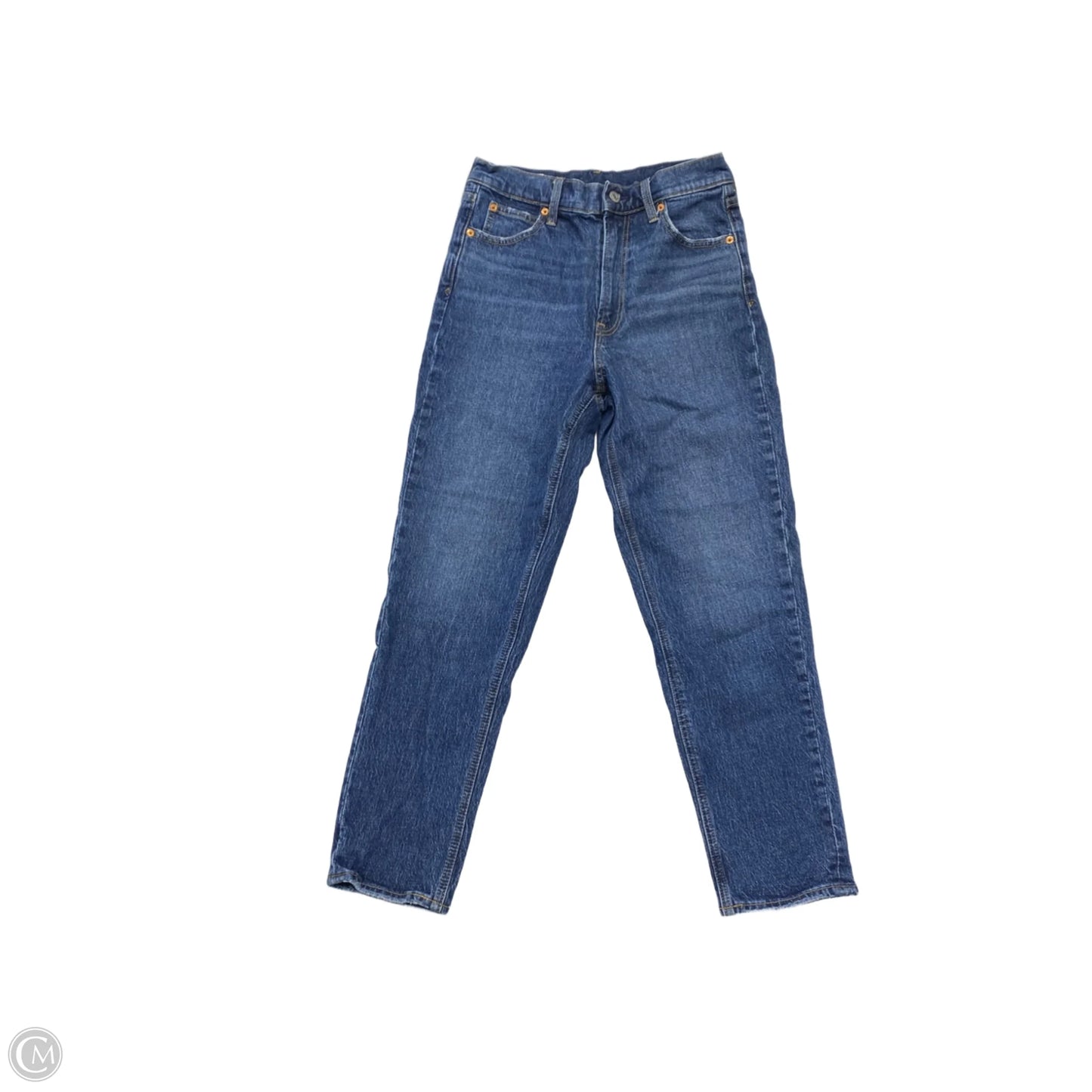Jeans Straight By Gap In Blue Denim, Size: 26