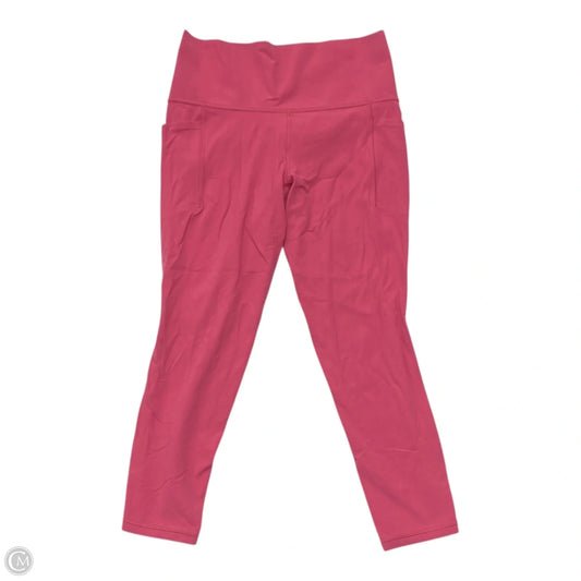 Athletic Leggings By Athleta In Pink, Size: M