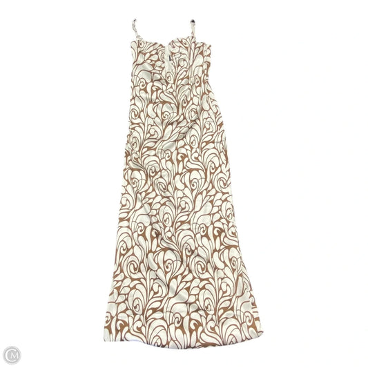 Dress Casual Maxi By Vici In Brown & White, Size: Xs