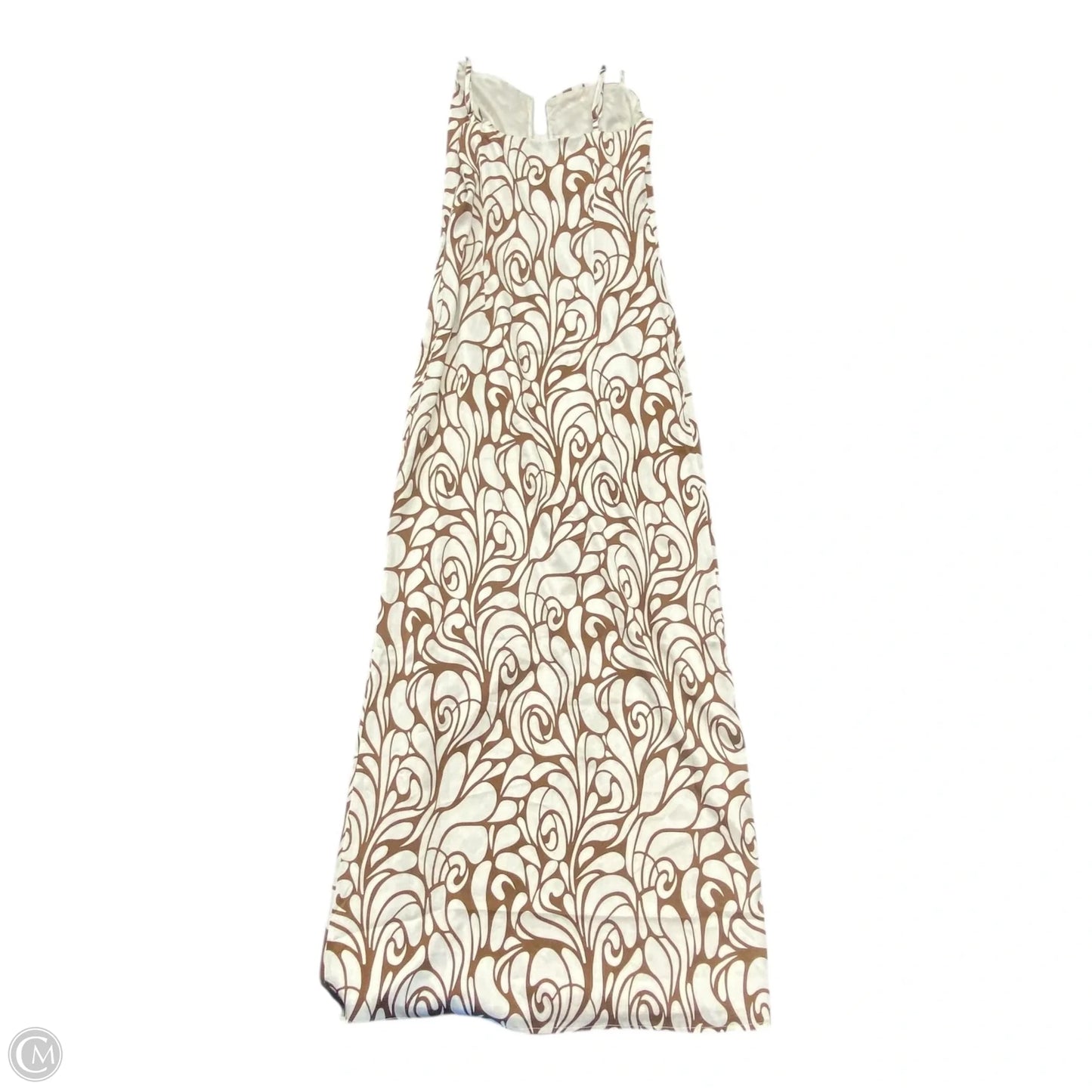 Dress Casual Maxi By Vici In Brown & White, Size: Xs
