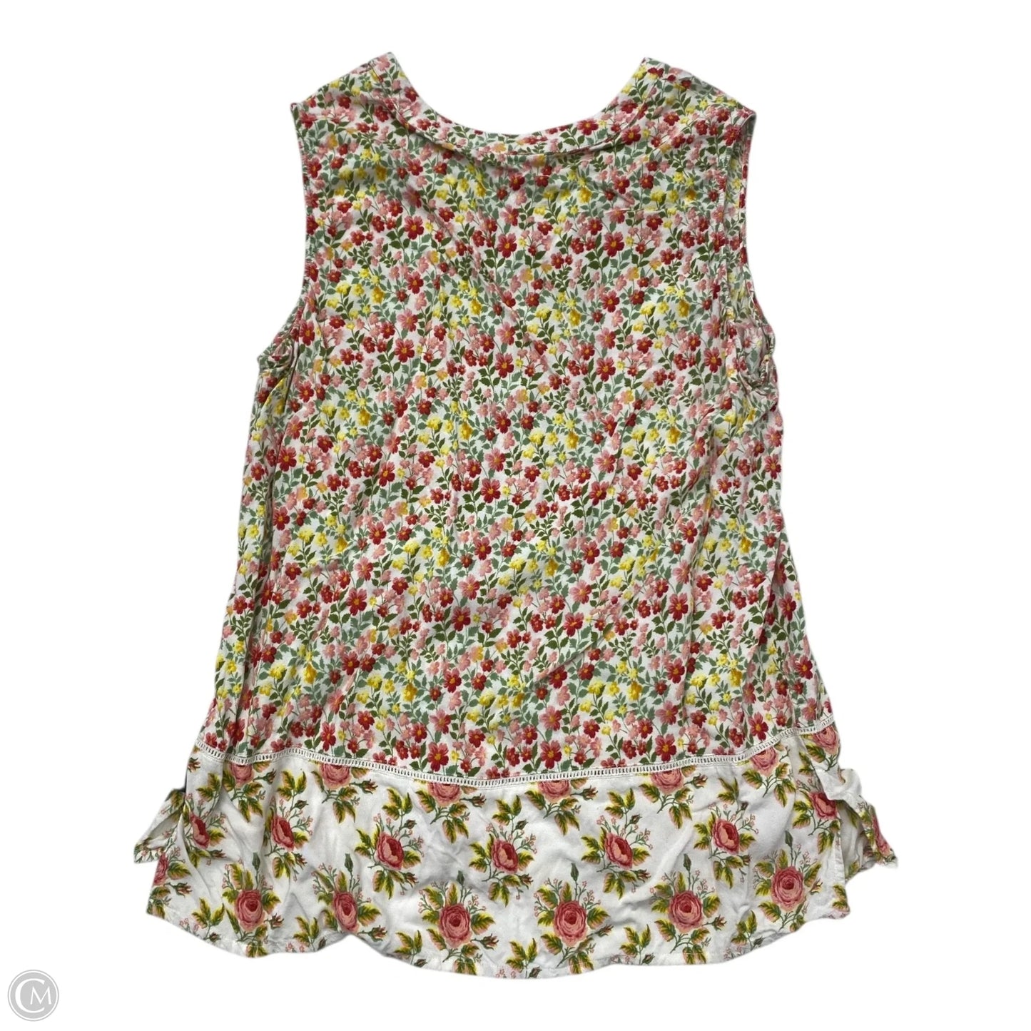 Top Sleeveless By Northstyle In Floral Print, Size: Xl