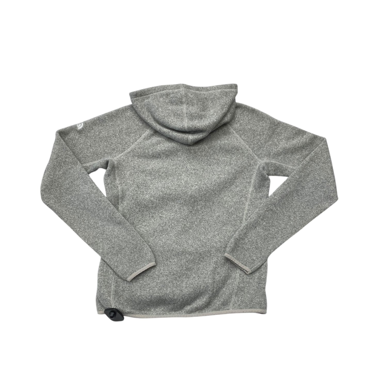 Athletic Top Long Sleeve Hoodie By The North Face In Grey, Size: M