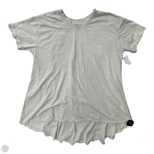Tunic Short Sleeve By Free People In Beige, Size: S