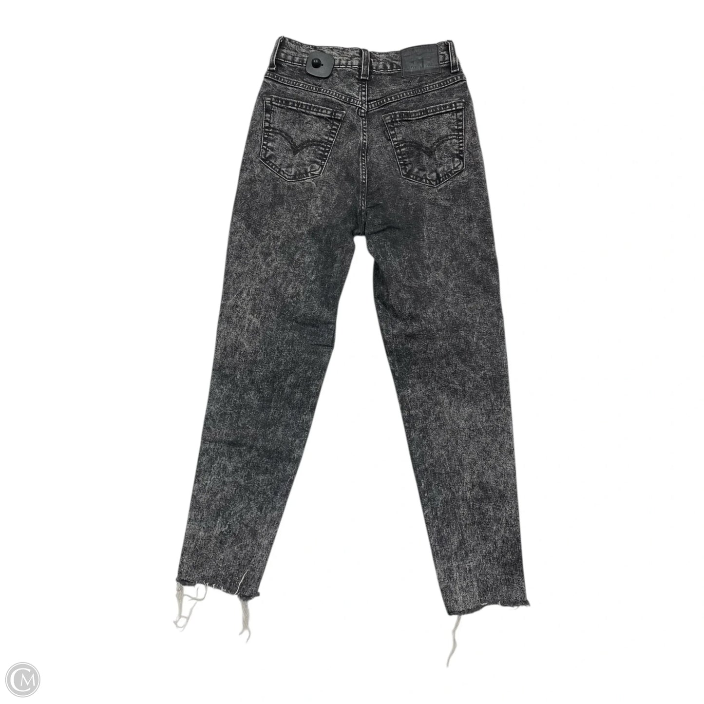 Jeans Straight By Levis In Grey Denim, Size: 0