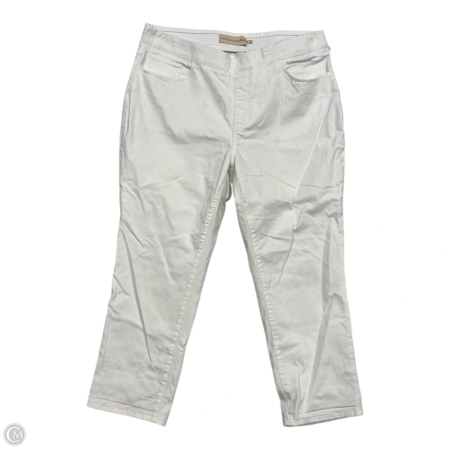 Jeans Straight By Soft Surroundings In White, Size: 1x