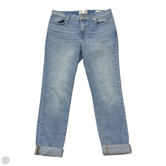 Jeans Straight By Frame In Blue Denim, Size: 4