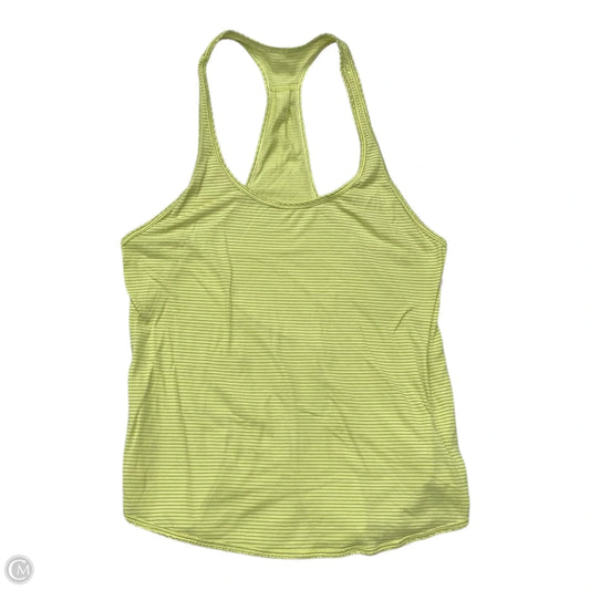 Athletic Tank Top By Lululemon In Yellow, Size: M