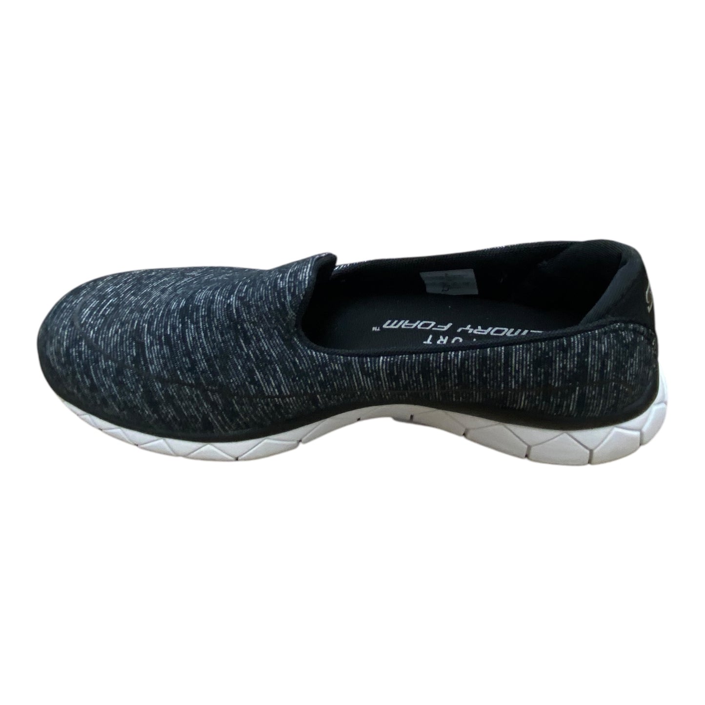 Shoes Flats By Skechers In Black & Grey, Size: 8