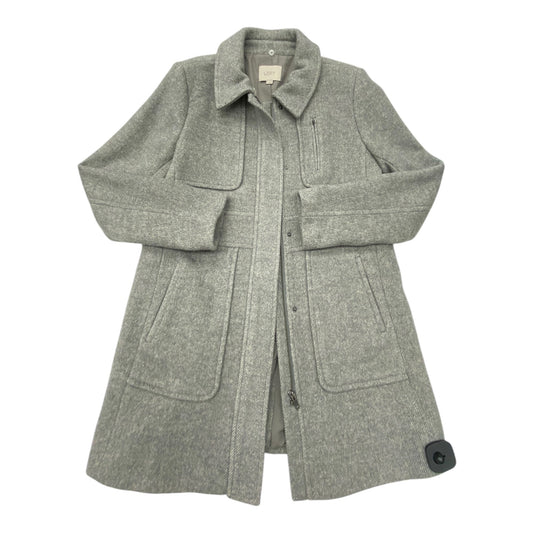 Coat Wool By Loft In Grey, Size: M