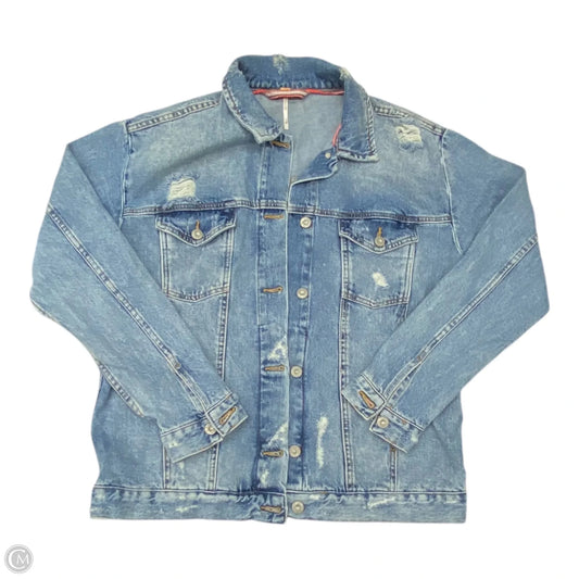 Jacket Denim By Free People In Blue Denim, Size: Xs