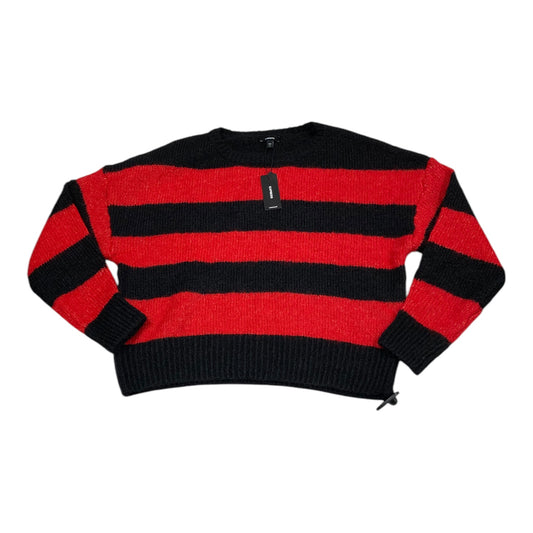 Sweater By Express In Black & Red, Size: M