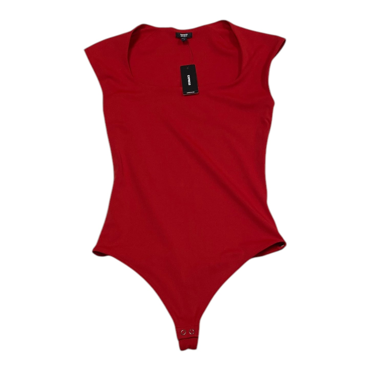 Bodysuit By Express In Red, Size: S