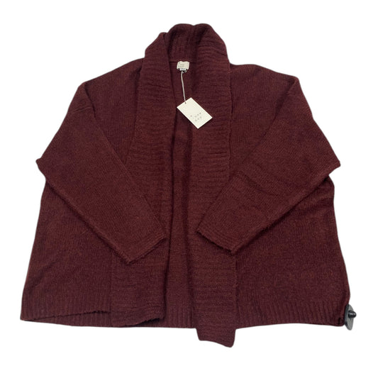 Sweater Cardigan By A New Day In Red, Size: L