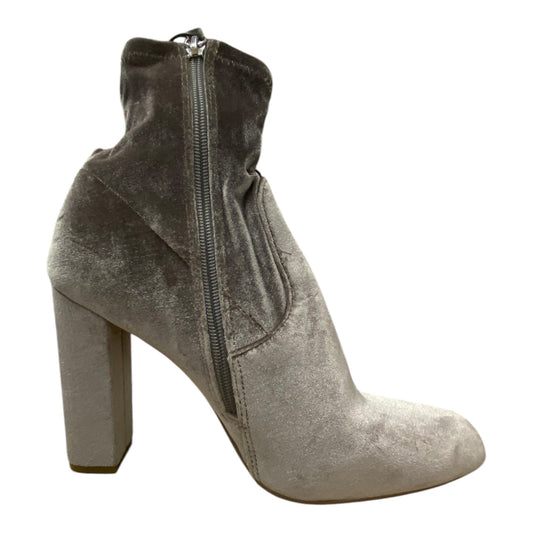 Boots Ankle Heels By Steve Madden In Taupe, Size: 9.5