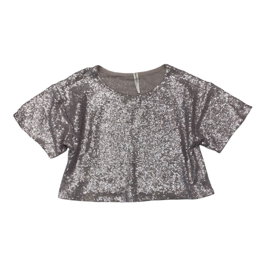 Top Short Sleeve By Anthropologie In Purple, Size: L