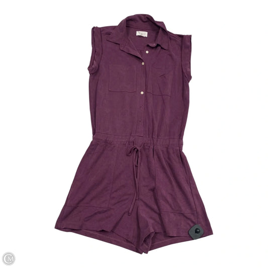 Jumpsuit Casual Short By Lou And Grey In Purple, Size: Xs