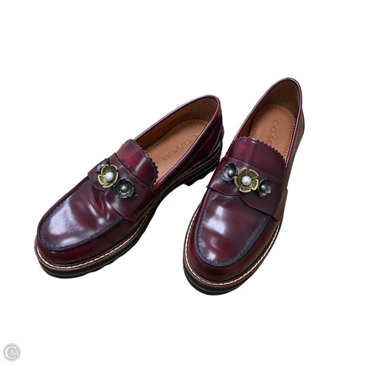 Shoes Designer By Coach In Red, Size: 6.5