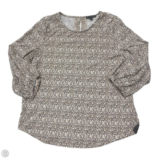 Top Long Sleeve By Adrianna Papell In Multi-colored, Size: L