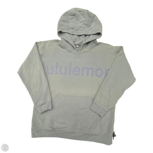 Athletic Sweatshirt Hoodie By Lululemon In Blue, Size: 14