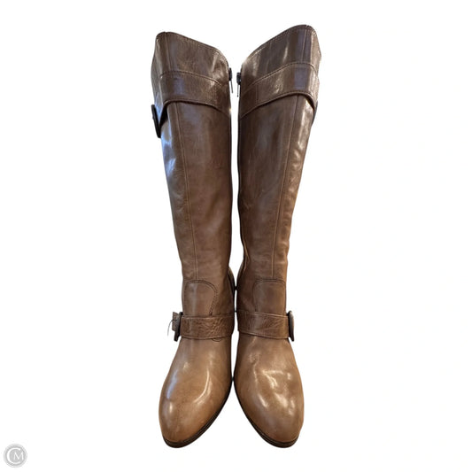 Boots Mid-calf Heels By Born In Brown, Size: 8